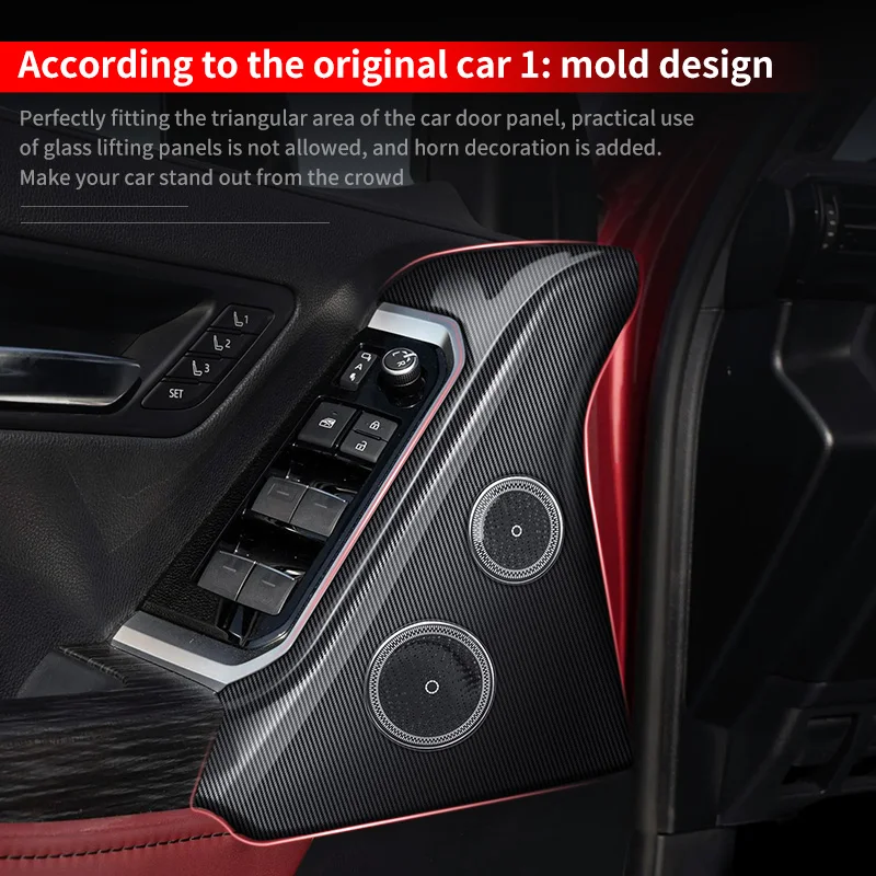 For Toyota Land Cruiser 300 LC300 2021-2027 Door Speaker Protective Cover Anti Scratch Interior Upgrade Modification Accessories