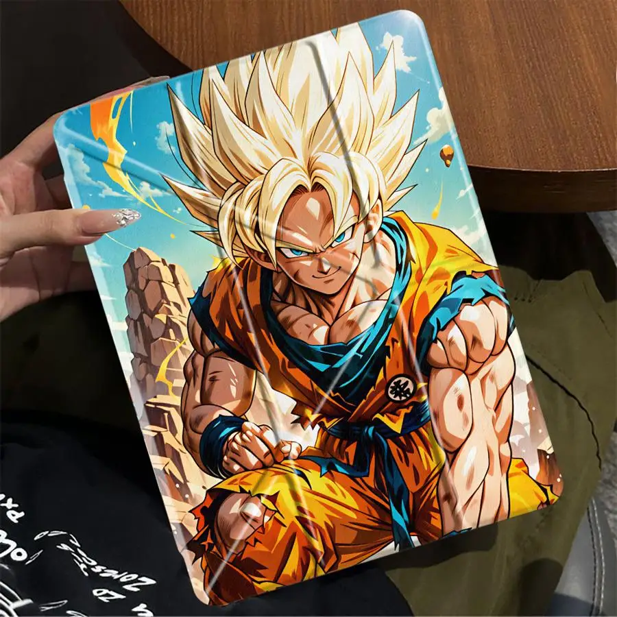 

Super Saiya Goku Anime Tablet Case For iPad Pro 2025 Mini 6 7 Pro 11th 10th 9th 8th 7th 12.9inch Air 4 5 M3 M2 1 2 M4 11inch