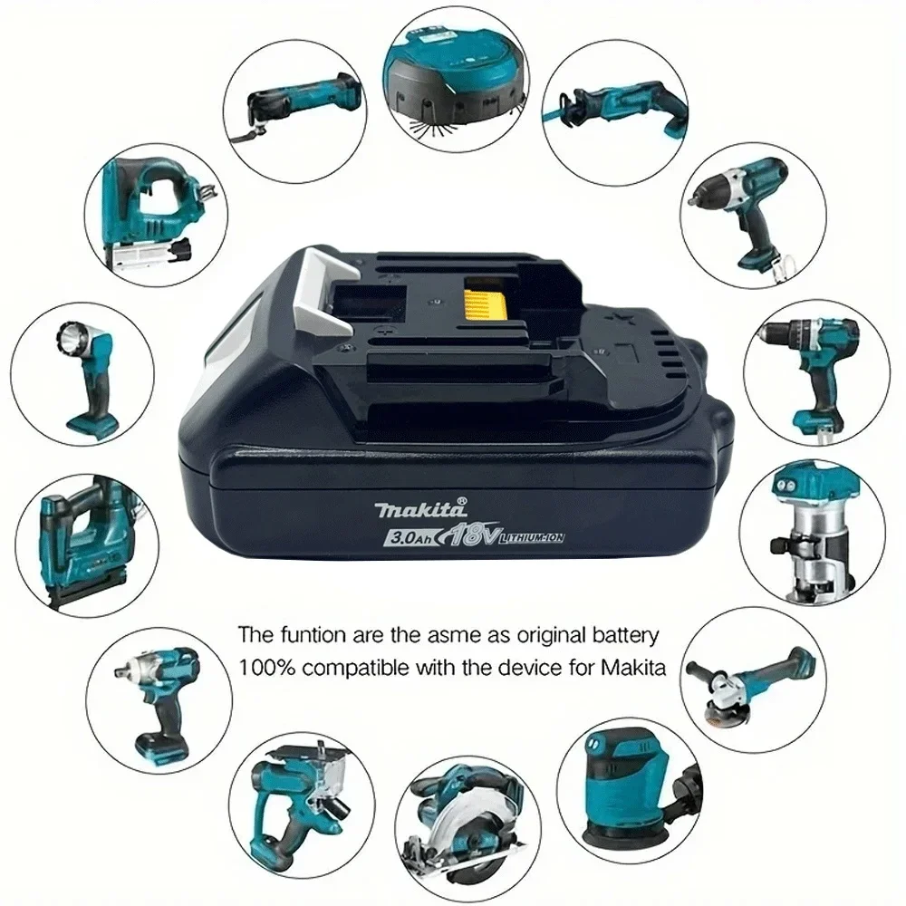 New Original Makita 18V 3Ah Rechargeable Battery For Makita tool BL1830 BL1830B BL1840 BL1840B BL1850 BL1850B 18650 Battery - Image 5