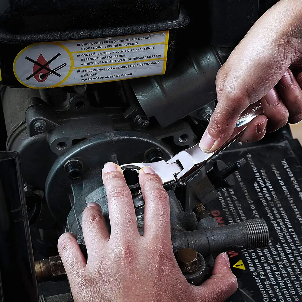 Binoax 6–24 mm Ratschenschlüssel, flexibler Kopf, doppelter Verwendungszweck, Ratsche, zu reparieren, Ratschen-Kombinationsset, Auto-Handwerkzeuge – Detail 4