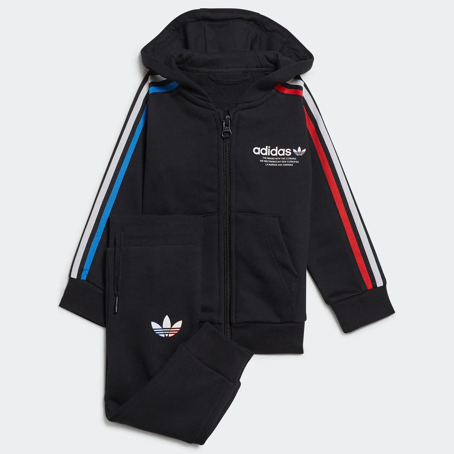 Adidas genuine Hoodie comfortable and casual sports set for infants and children GN7418