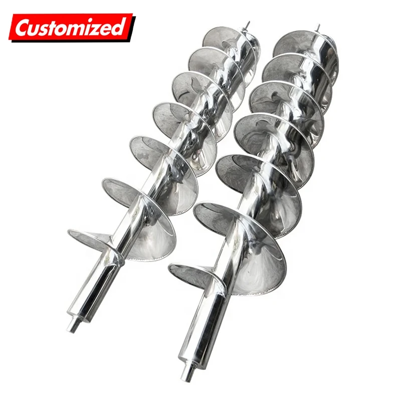 

2025 Custom Auger Stainless Steel Feedscrew Factory Barrel Worm Harden Steel Feed Screw