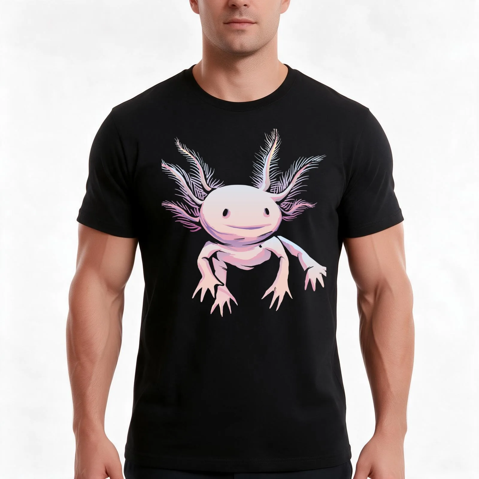 axolotl axolotl pattern salamander  salamander shirt olm pond newt lizard  mexican salamander T-Shirt Unisex Men Women