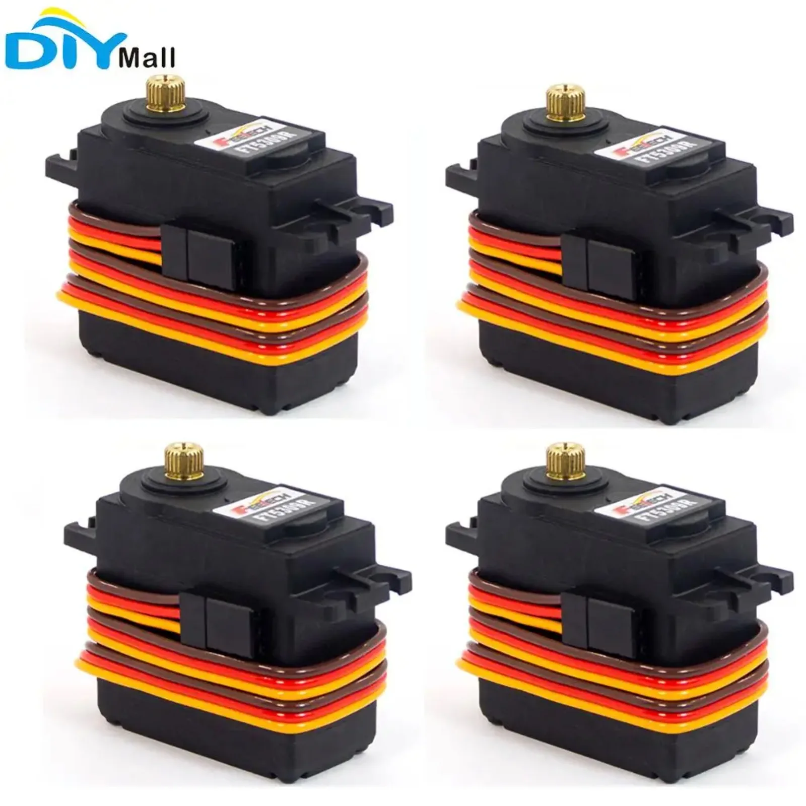 

Feetech FT5309R Digital Servo 6V 160RPM 360 Degree Continuous Rotation Standard Size RC Car Model Accessories 4PCS