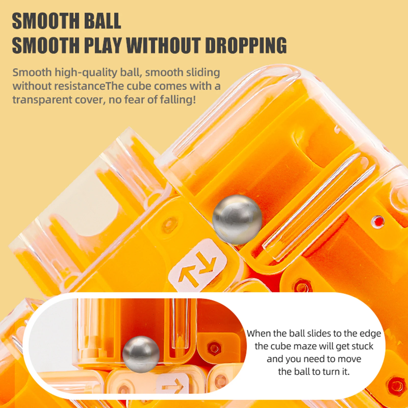 3D Doolhof Magische Kubus Zeszijdige Transparante Puzzel Snelheid Kubus Kubussen Doolhof Speelgoed Voor Kinderen Educatief Speelgoed Verjaardagsfeestje gift