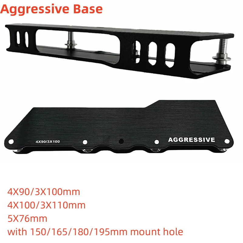 Base de Patinação Agressiva, Estrutura Inline Skates, Corrida Rápida, Chassi para Salto de Rua, 4x90, 4x100, 3x110, 5x76mm, 76mm, 90mm, 100 milímetros