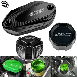 For Kawasaki Ninja400 Z400 Ninja 400 2018-2024 2023 Motorcycle CNC Front Rear Brake Fluid Reservoir Cover Engine Oil Filler Cap