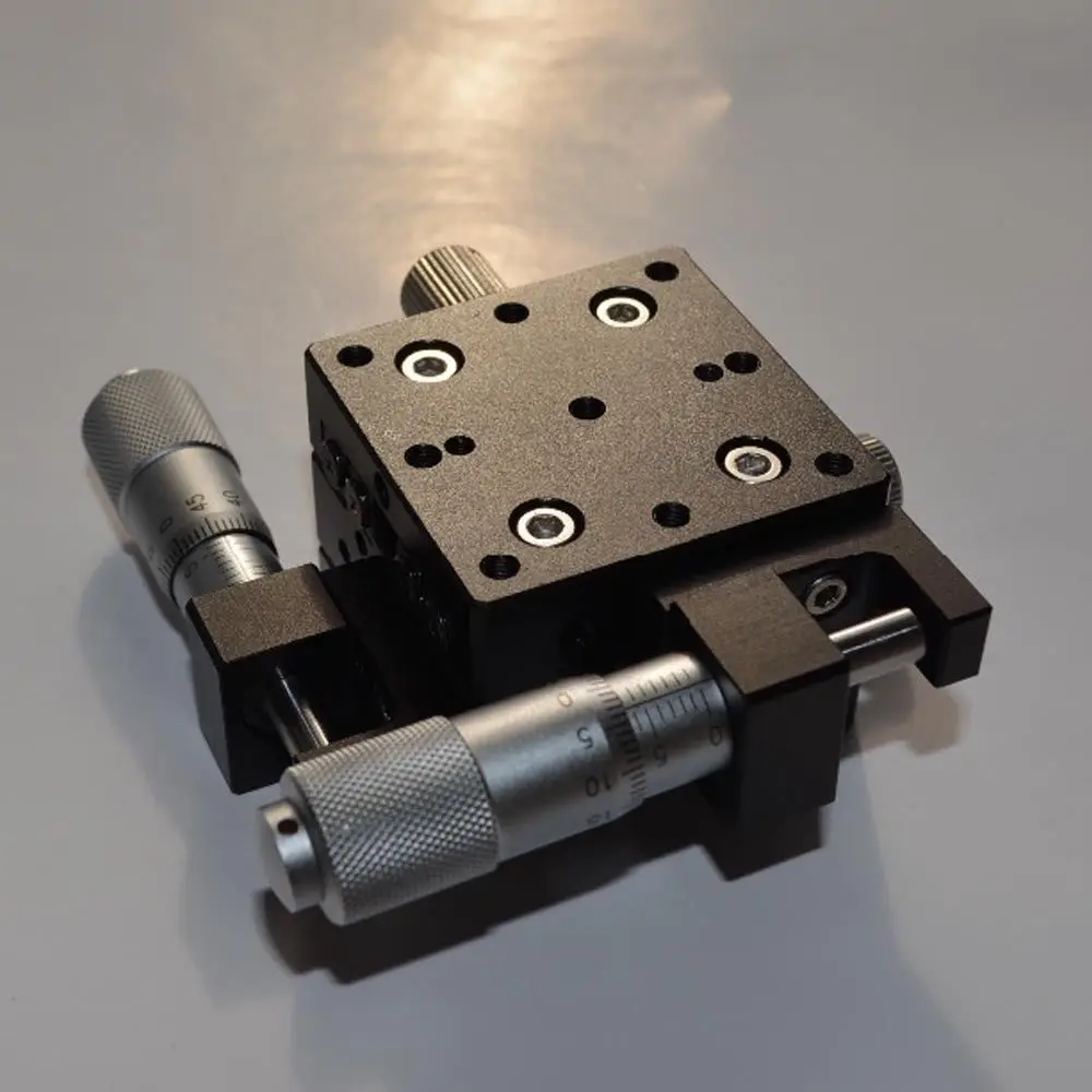 XY Axis Manual Displacement Platform Trimming Station Linear Stage Precision Sliding Table for CNC Linear Motion Positioning