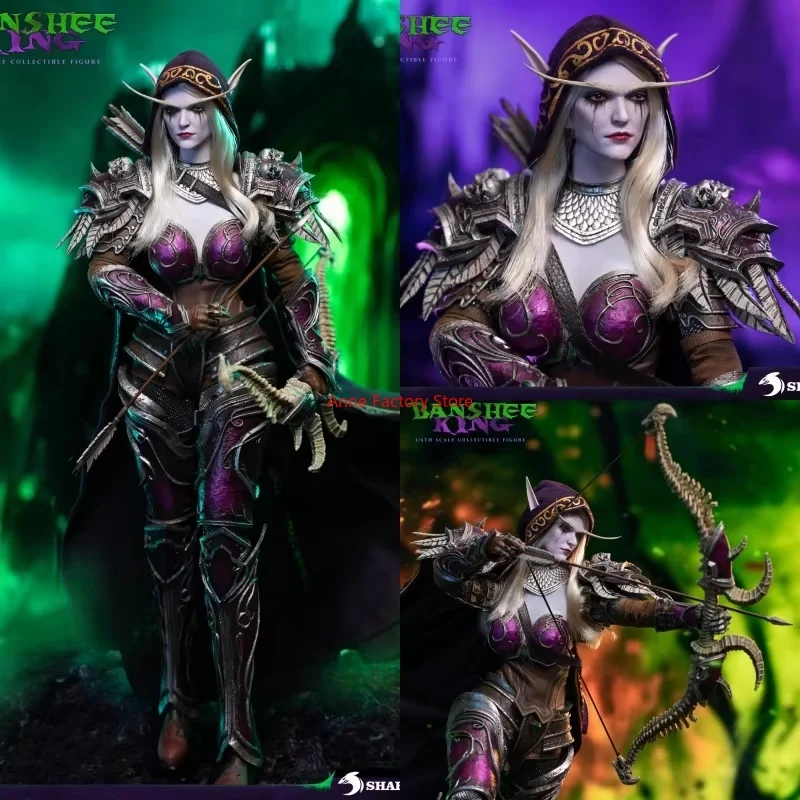 متوفر ألعاب القرش SK-006 1/6 مقياس الجان العالي ملك الشياطين Sylvanas Windrunner مجموعة كاملة شخصيات الحركة نموذج اللعب الهدايا