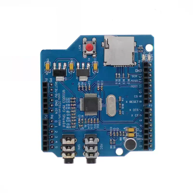 ICSH036A VS1053 MP3 module development board with amplifier, recording and decoding board for Arduino