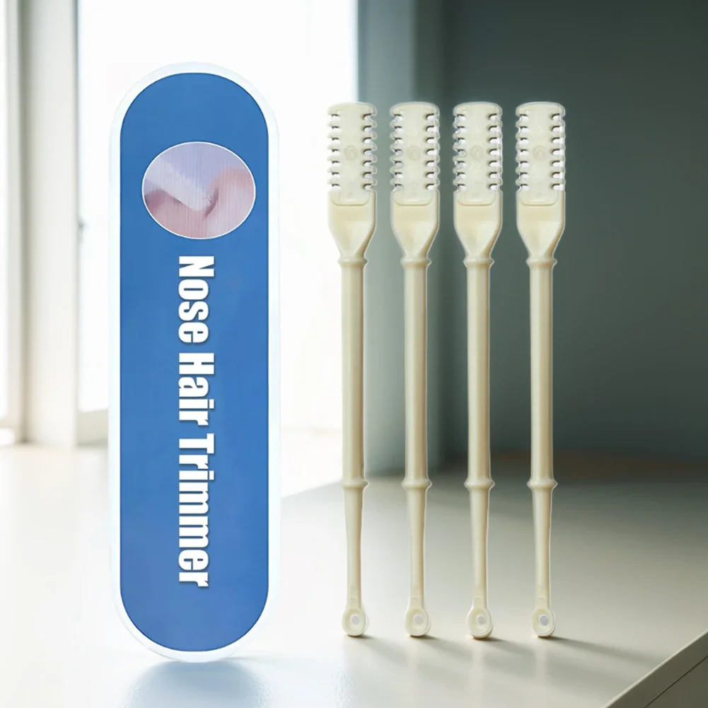 Ciseaux à Double nez, tondeuse manuelle, outil d'épilation du nez, lame Double face, accessoires d'épilation, 3 pièces