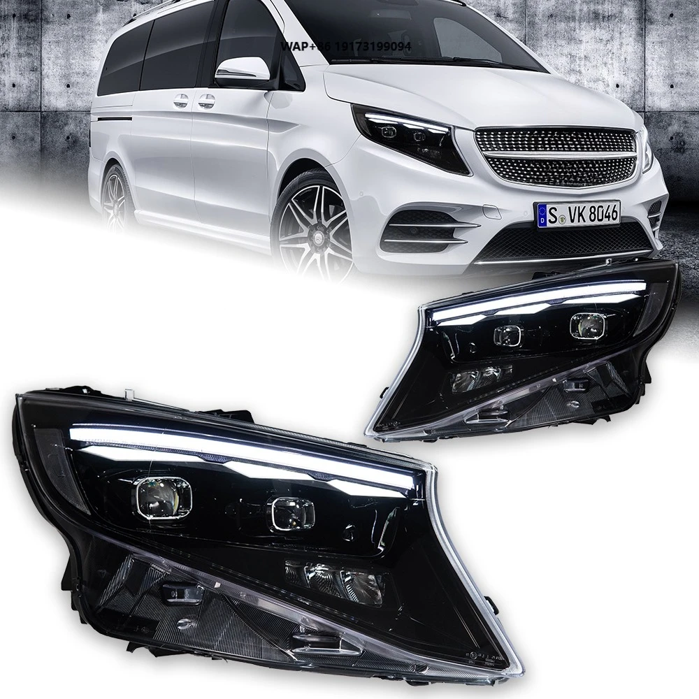 

Head Lamp for Benz Vito LED Headlight 2013-2023 Headlights Vito W447 DRL Turn Signal High Beam Angel Eye Projector Lens