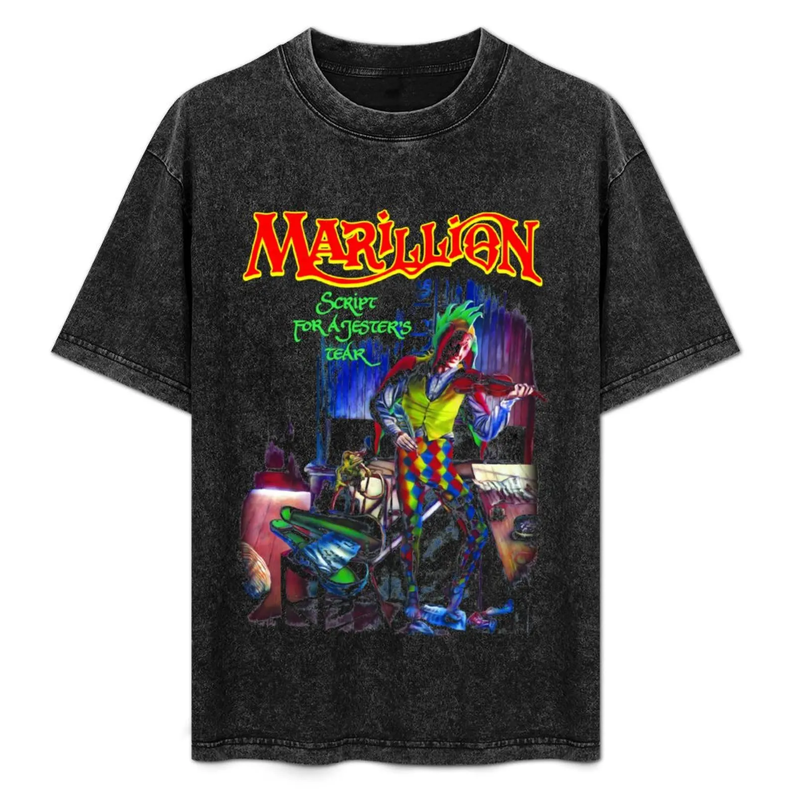 

brithis rock MARILLION Essential T-Shirt Basic Short Sleeve Cotton Blend T-Shirt