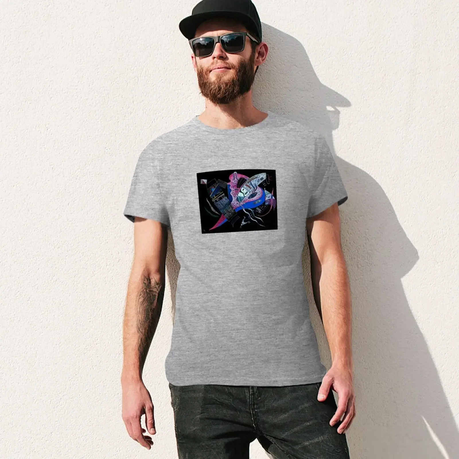 Kandinsky Expressionism Wassily Kandinsky Exhibition Art T-shirt oversized tees mens t shirts casual stylish