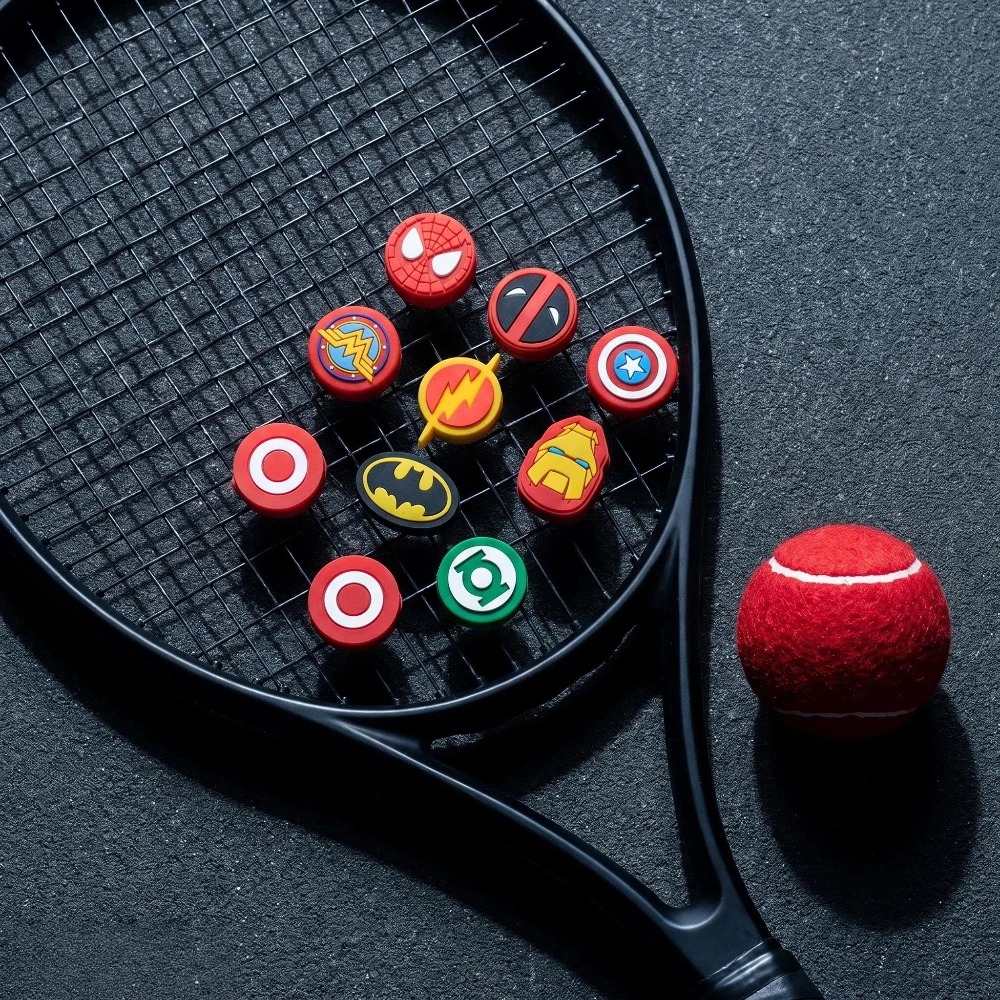 Cartoon personalized silicone tennis racket shock absorber anti-vibration shock absorber reduce impact sports tennis racket view 5