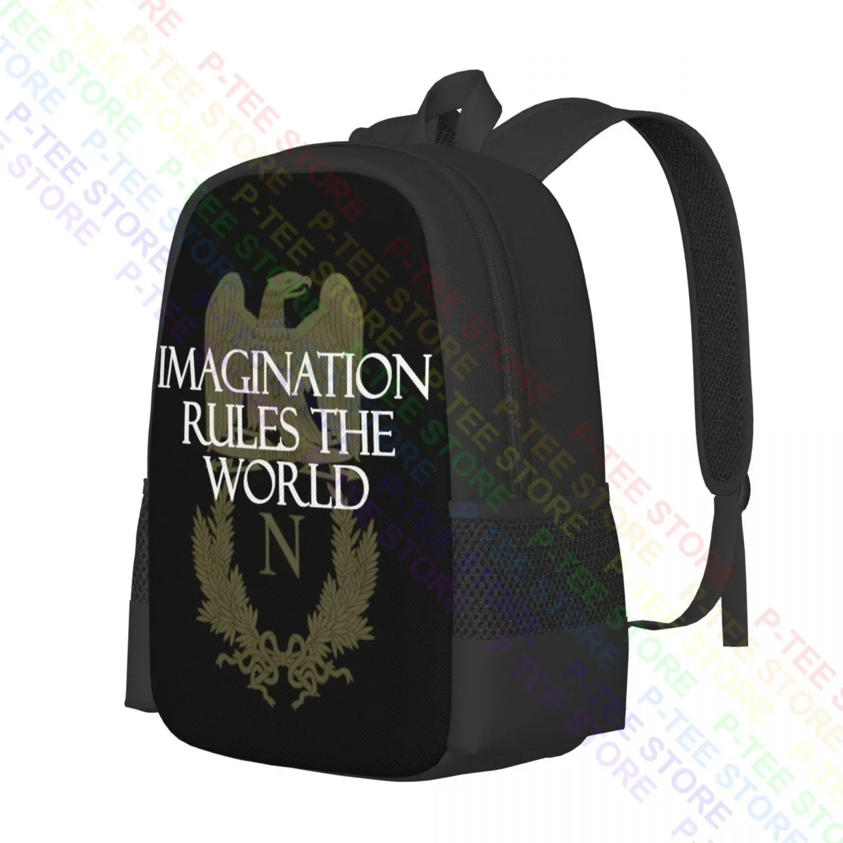 Imagination Rules The World Napoleon QuoteBackpack Large Capacity Swimming Bags For Travel