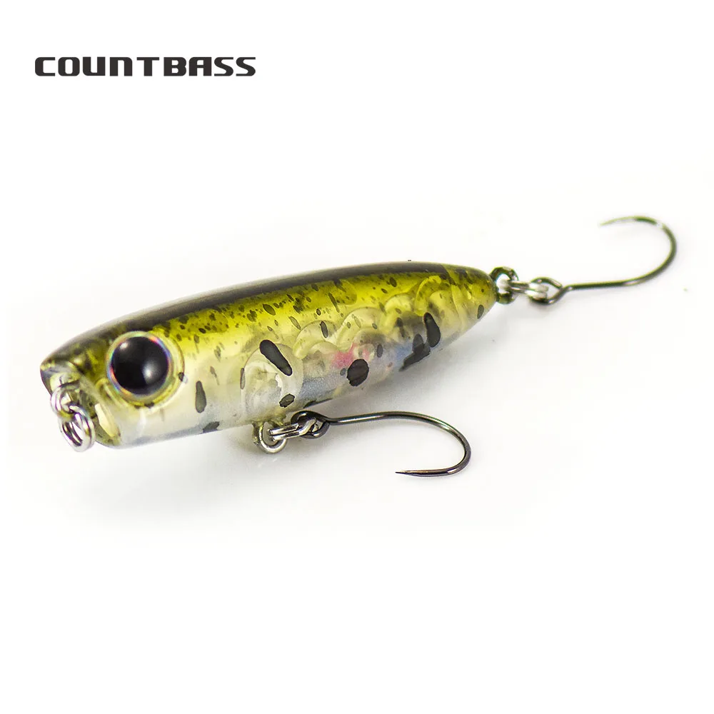 COUNTBASS 45mm 1-3/4" 3,2g 1/8 oz. Schwimmender Popper-Köder, Wobbler Topwater Angler's Fishing Lures La Peche Au Leurre Hardbaits – Detail 3