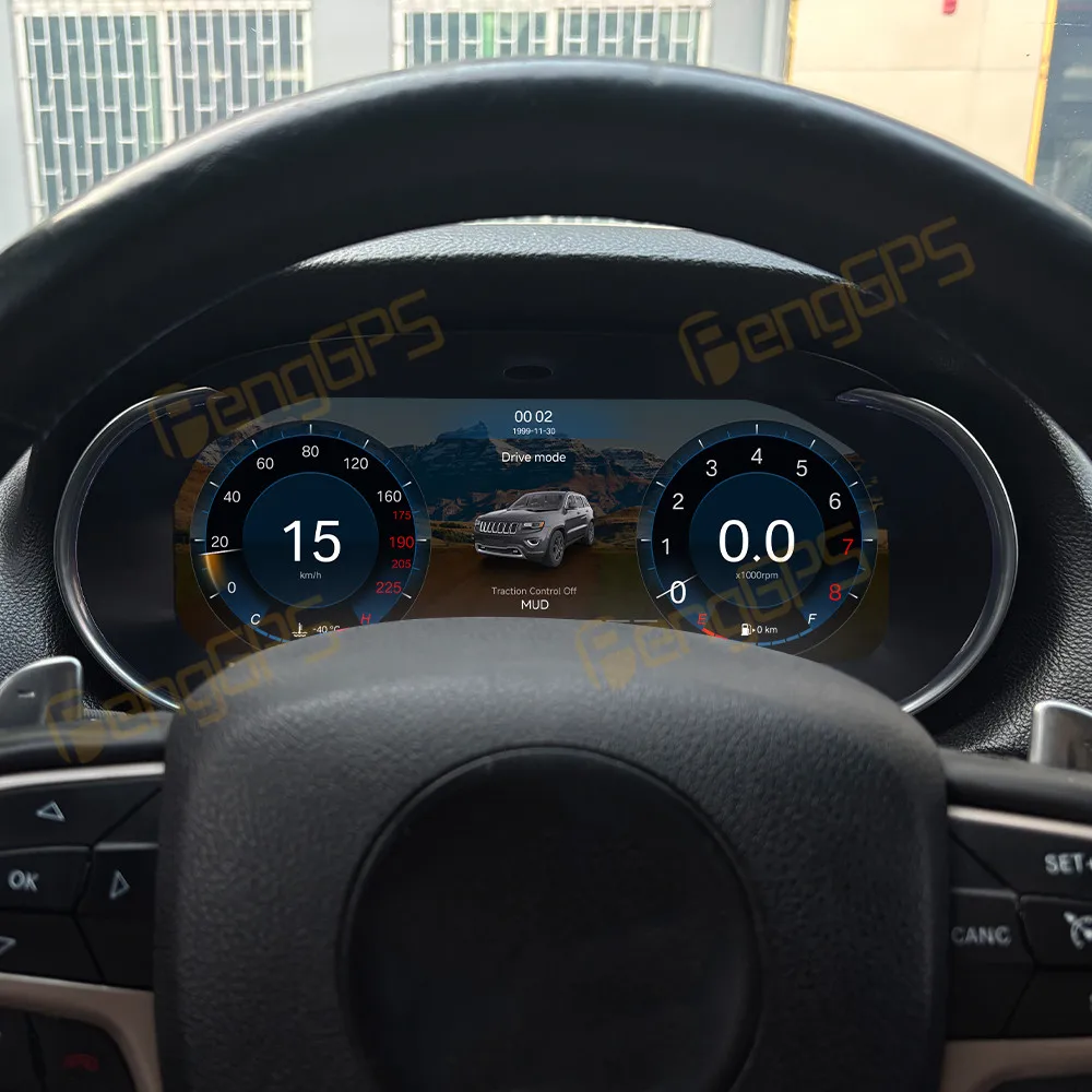 

Для Jeep Grand Cherokee 2013-2018: Цифровая приборная панель LCD, виртуальный кокпит, многофункциональный спидометр