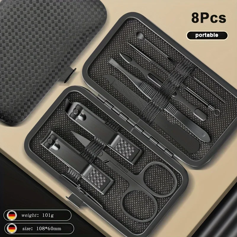 8/12/15/20/24 Stuks Rvs Manicure Pedicure Set Nagelknipper Oor Lepel Snijders schaar Huishoudelijke Schoonheid Grooming Gereedschap