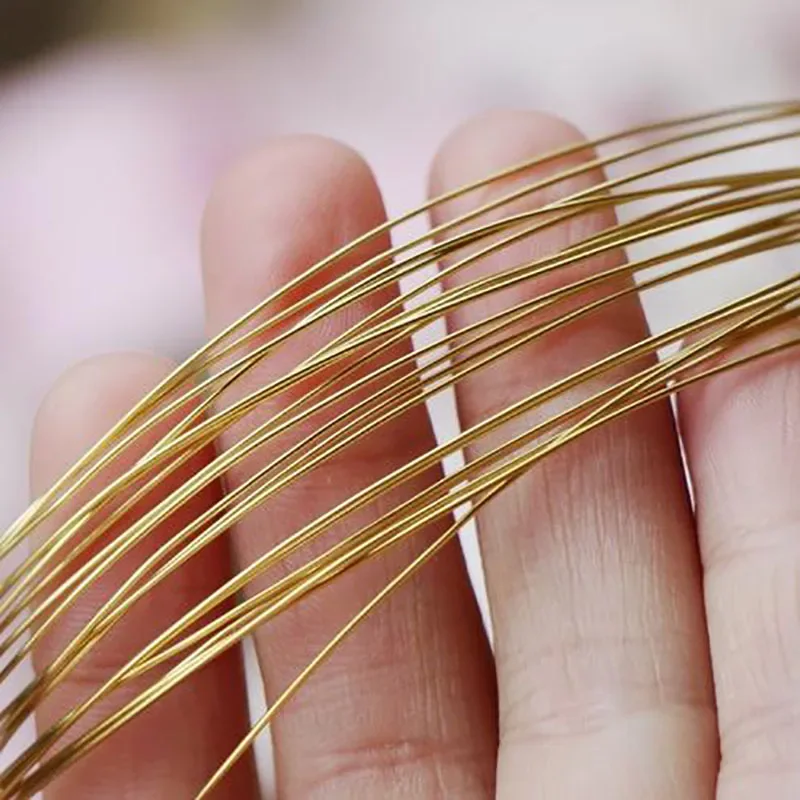 1/2/5/10 متر سلك نحاسي صلب 0.3 مللي متر 0.5 مللي متر 0.7 مللي متر 1 مللي متر 1.2 مللي متر 2 مللي متر 2.5 مللي متر 3 مللي متر 4 مللي متر 5 مللي متر DIY بها بنفسك صنع المجوهرات الحرفية #2