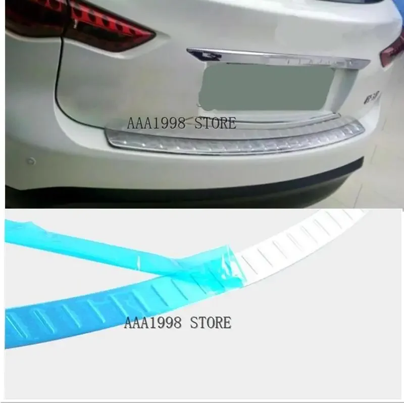 

2009-2017 rear bumper sill protector rear trunk boot scuff plate for Infiniti QX QX70 FX FX35 FX37 FX50,304 stainless steel