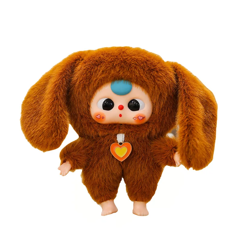 

New vinyl baby three-year-old pendant keychain doll plush toy children's schoolbag pendant gift girl