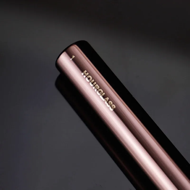 1 قطعة الساعة الرملية برو الأساس ماكياج فرش مسحوق كونتور أحمر الخدود يشكلون فرشاة مقبض معدني تسليط الضوء على برونزي الراقية لا صندوق