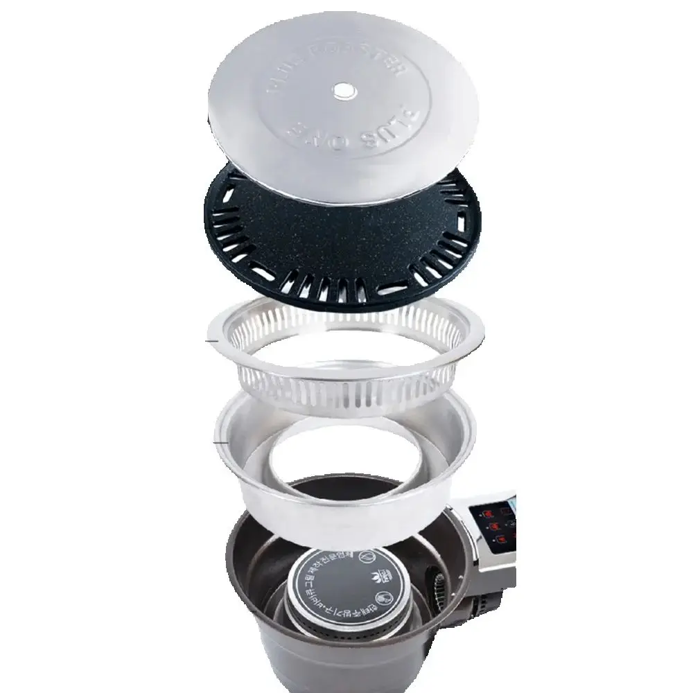 Grelha elétrica sem fumaça, 1500w, forno elétrico, padeiro comercial, coreano, panela quente, infravermelho, ambiental