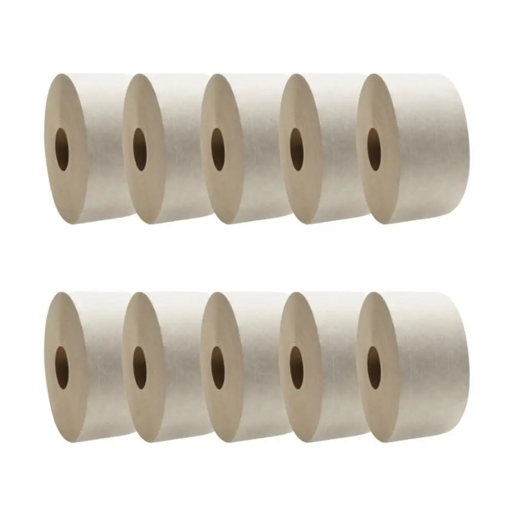 10 Rolls White Water Activated Reinforced Gummed Tape 72mm x 450 Ft Packing Tape