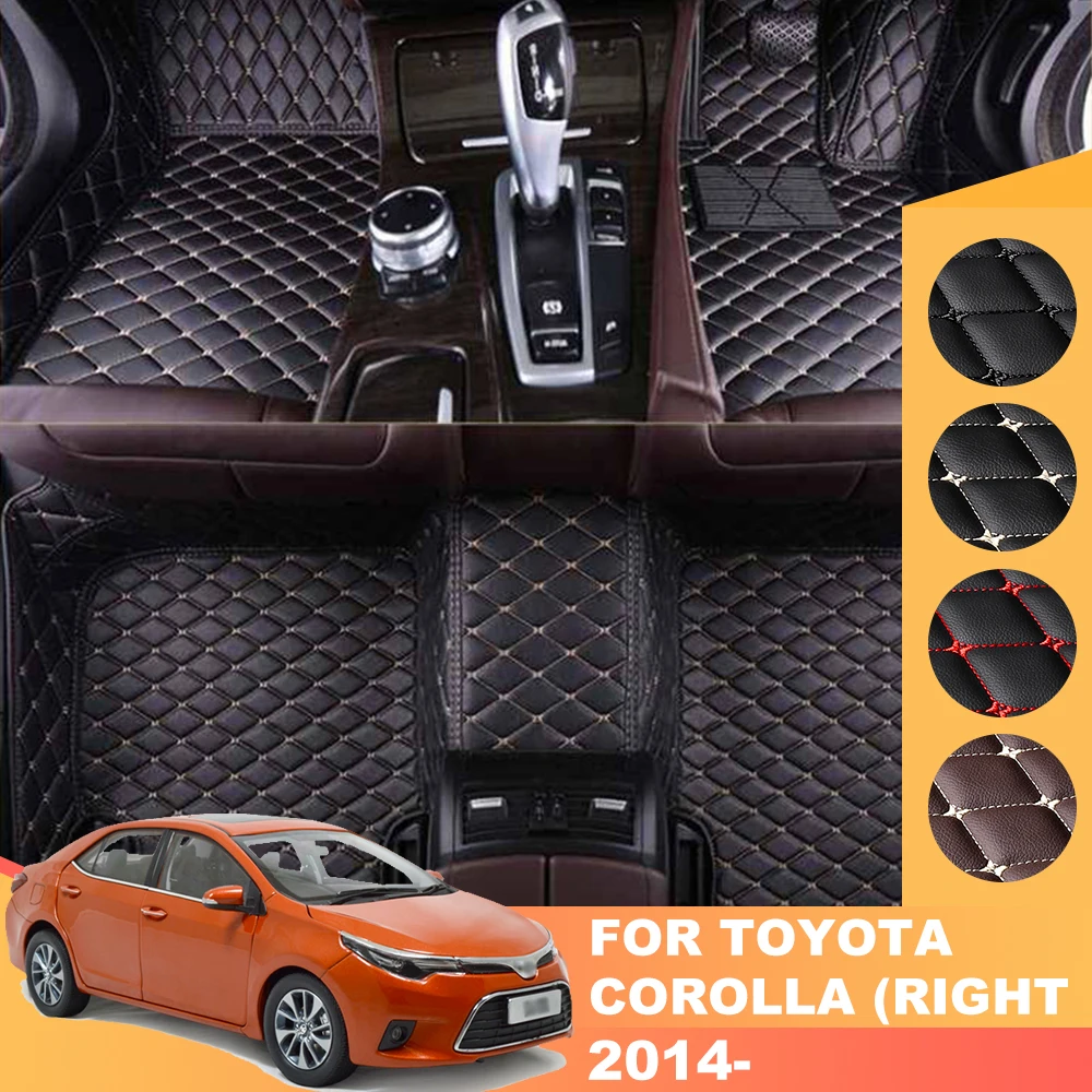 

Custom Leather Car Floor Mats Foot Carpet For Toyota Auris 2009-2018 Highlander Corolla 2003-2022 Camry 2001-2021 FJ Cruiser