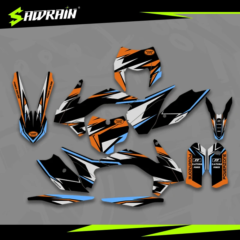 

Мотоциклетные графические фоны Sawrain, наборы наклеек для KTM EXC XCW SXF 13-15SXF 14-16EXC 002