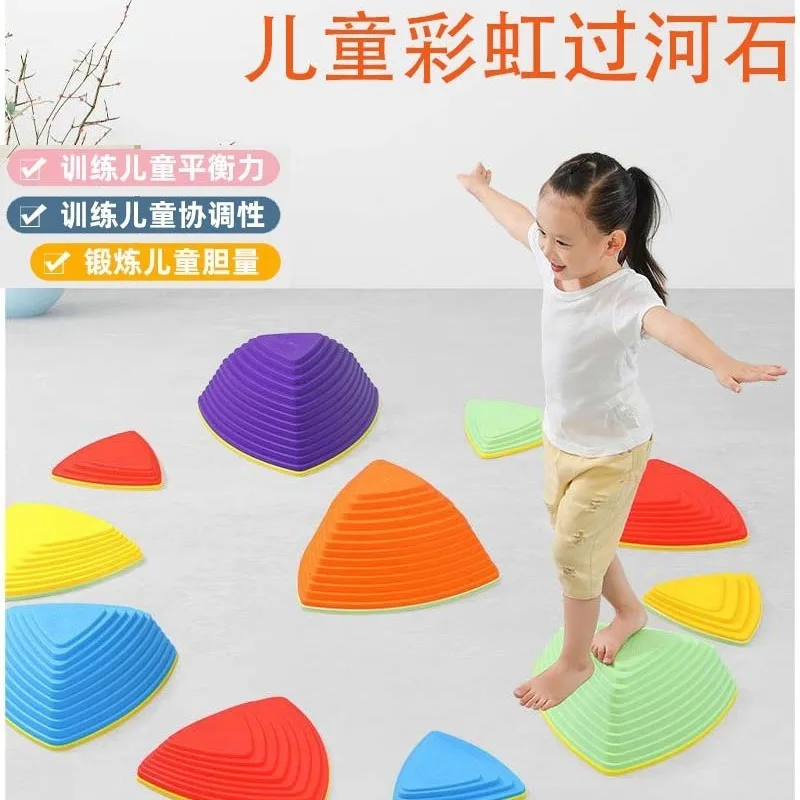 Mystery Children River Crossing Rock Training Equipment Kindergarten Early Education/attention Training/balance Educational Toys