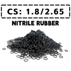O-ring thickness 1.8/2.65mm cross section CS NBR Nitrile rubber sealing gasket rubber washer ring wholesale in specifications