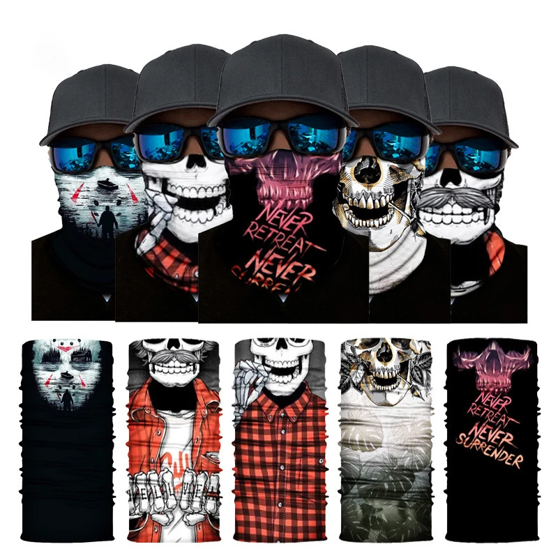 

Women Headband Balaclava Tube Face Shield Magic Cycling Face Mask Scarf Neck Gaiter Men Seamless Bandana