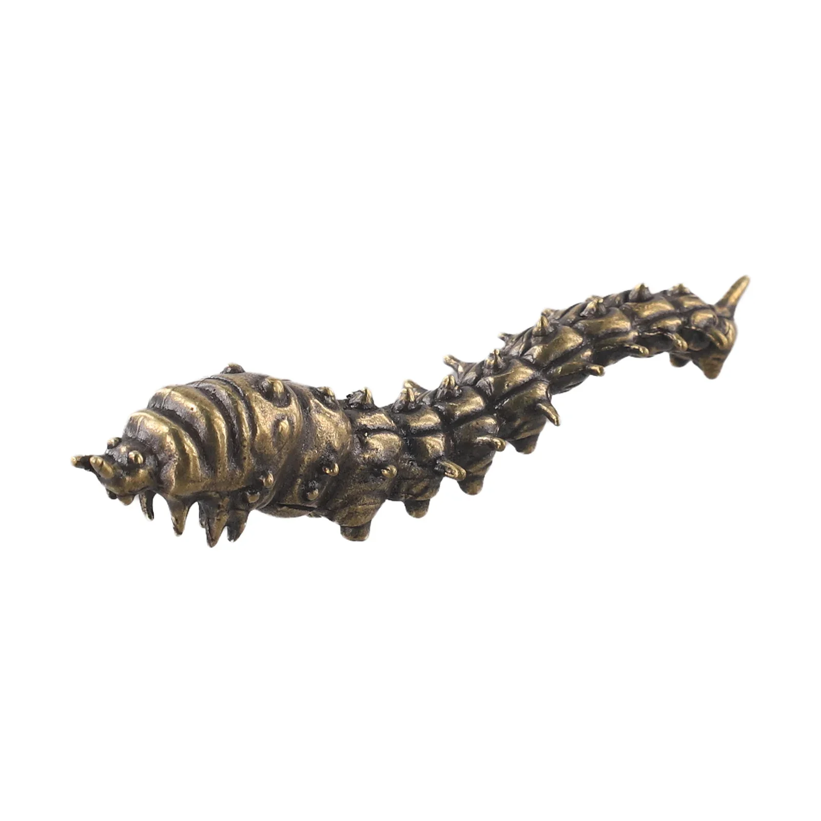 1 Pcs Soild Brass Figurines Miniatures Desktop Ornament Tricky Spoof Insect Toy Retro Animal Small Statue Craft Collection