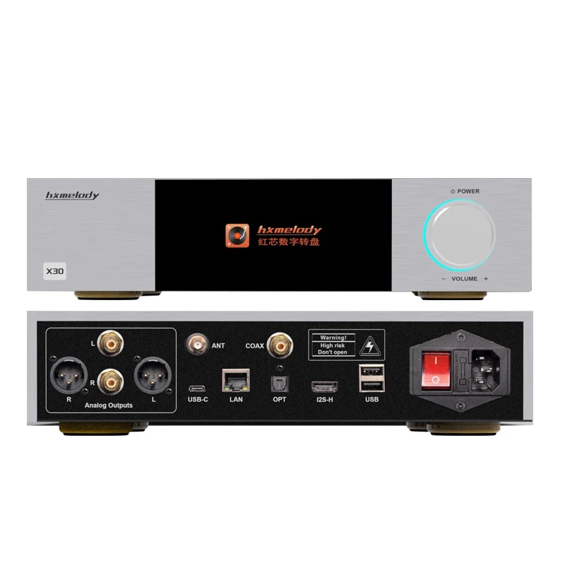 مشغل موسيقى Hxmelody X30 رقمي بدون فقدان، جهاز فك ترميز رقاقة AK4493S، شاشة لمس HIFI بلوتوث DLNA MQA