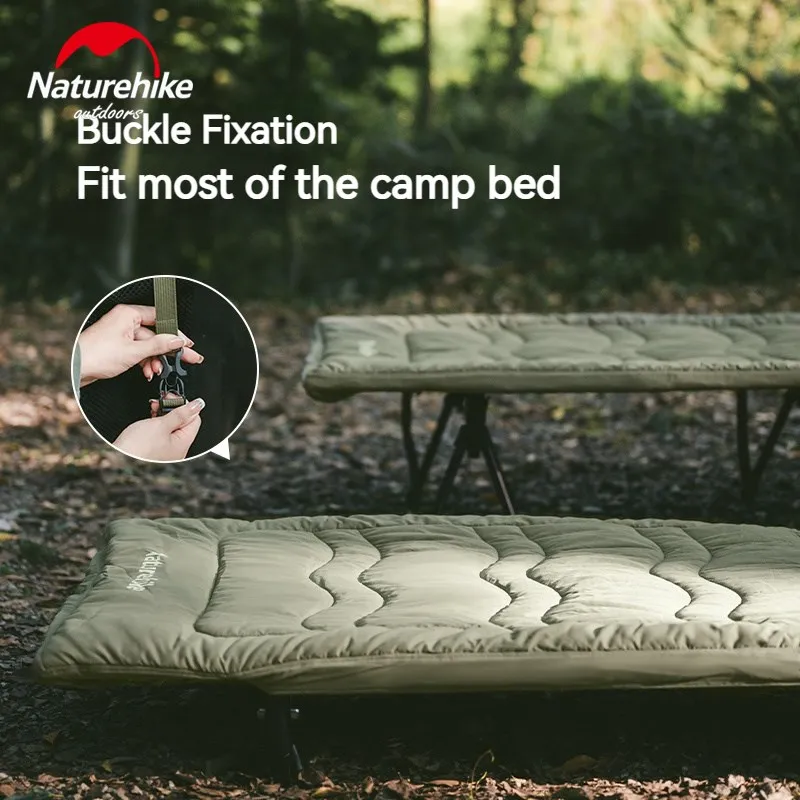 Imagem -03 - Naturehike-universal Cotton Camping Dormiring Pad Mat Quente Portátil Velvet Camp Bed Colchão Pele de Pêssego ao ar Livre Inverno 190x67cm