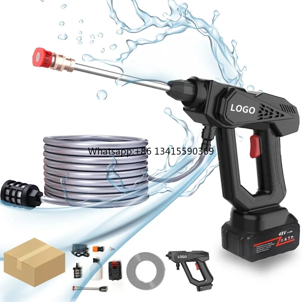 

Мойка Полив Ирригация GAN Садовая вода GAN Автомобильная пара 30 бар Беспроводной очиститель высокого давления Спрей для мойки