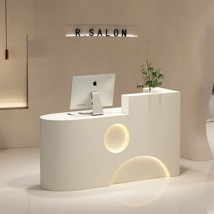H1 clothing store checkout page counter store small beauty salon bar counter simple modern baking paint front desk women's