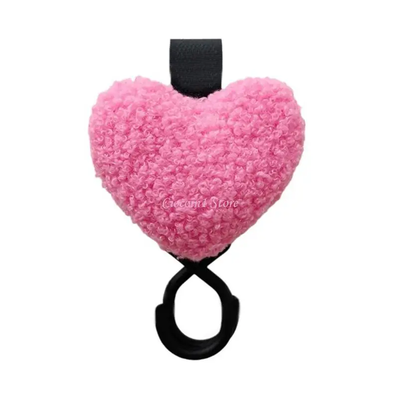 

Y1UB крючок для коляски милый в форме сердца стойка для подвешивания сумки слюнявый нагрудник вешалка для коляски