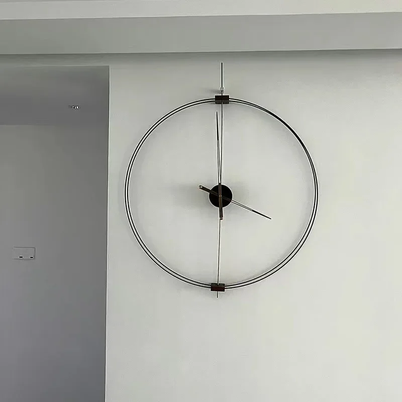 Reloj De Pared nórdico De lujo, Mural De arte De gran tamaño, Reloj De Pared estético moderno, diseño Simple, silencioso, decoración del hogar