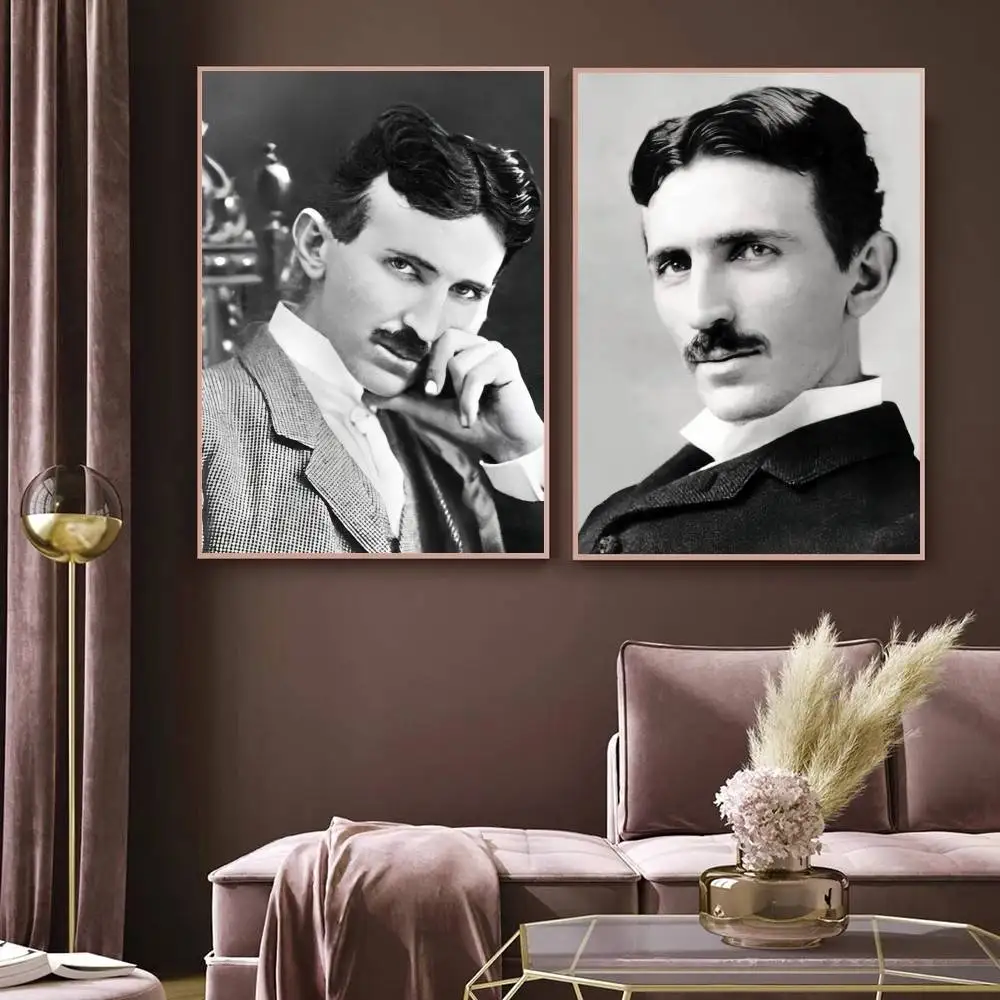 نيكولا تي تسلا x ديكور قماش المشارك المنزل مكتب مقهى بار ديكور الشمال ديكور الهدايا غرفة المنزل