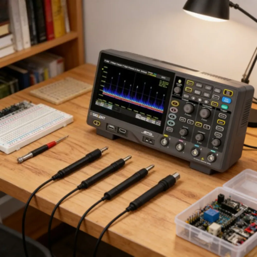 

Осциллограф для мебельной промышленности 100 МГц, 12-битный цифровой осциллограф высокой четкости SDS814X HD