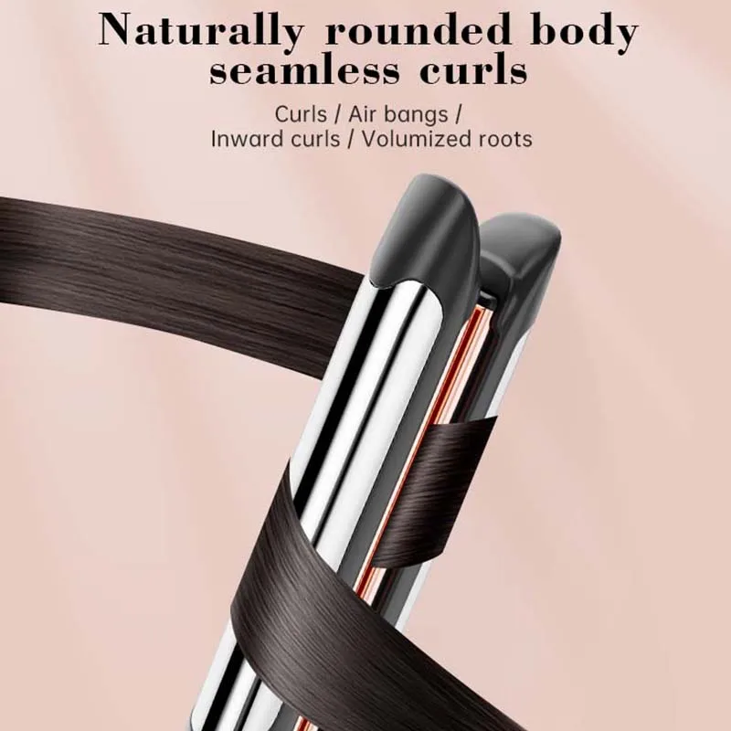 Dual Voltage 2-in-1 Titanium Ionic Flat Iron Professional Hair Straightener & Curler for All Hair Types view 3