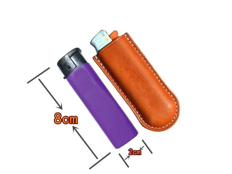 Multicolor Leather Explosion-Proof Gas Lighter Protect Box For Long-style Cricket ED1 Durable Portable Case Outside Armor Cover