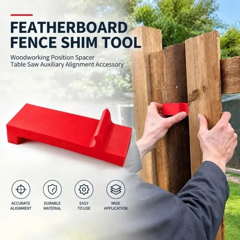 Featherboard Fence Shim Tool Woodworking Position Spacer Table Saw Auxiliary Alignment Fitting