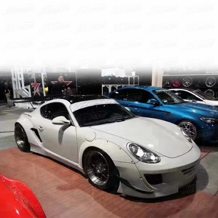 ROCKET BUNNY STYLE GLASS FIBER WIDE BODY KITS FOR 2005-2008 PORSCHE CAYMAN 987.1