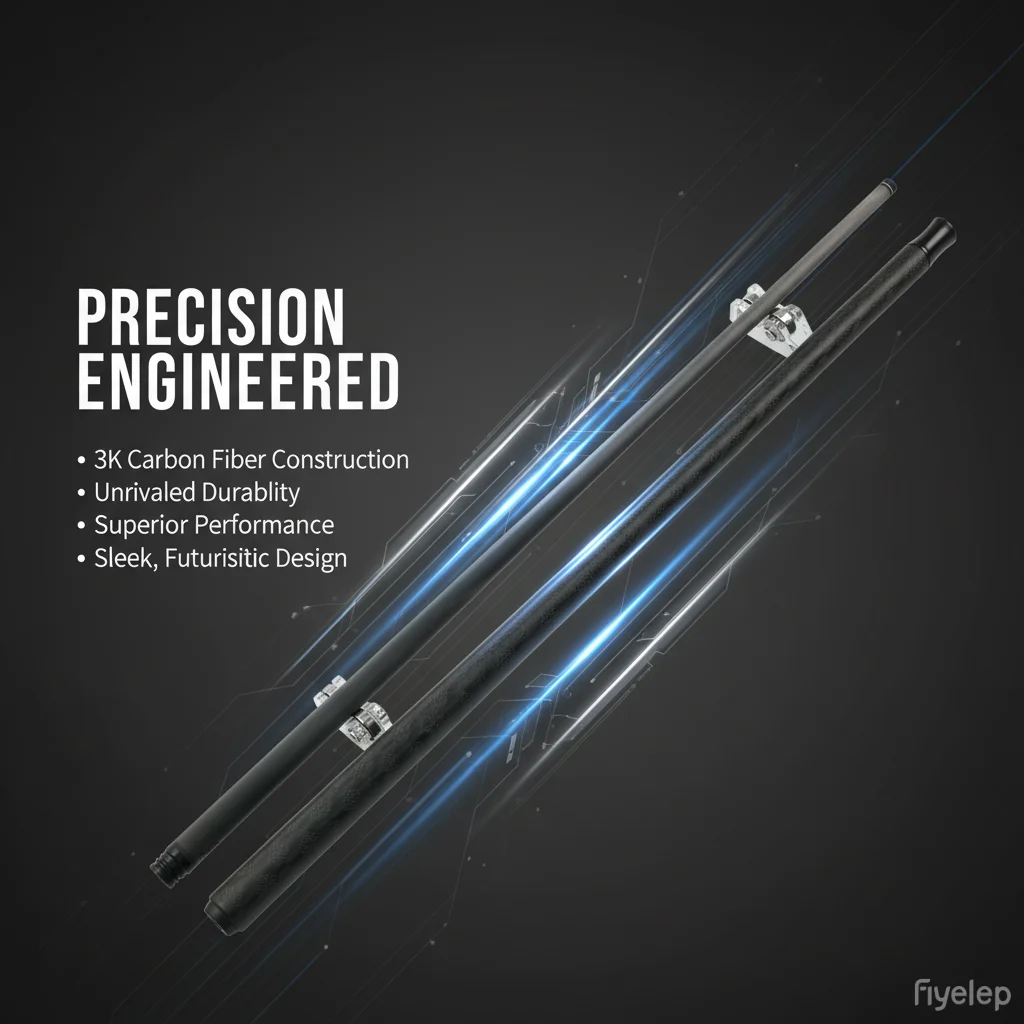 BIZU-tago de billar de fibra de carbono, Putter de billar con junta de 3/8x8, herramienta de juego de precisión para mesa de billar