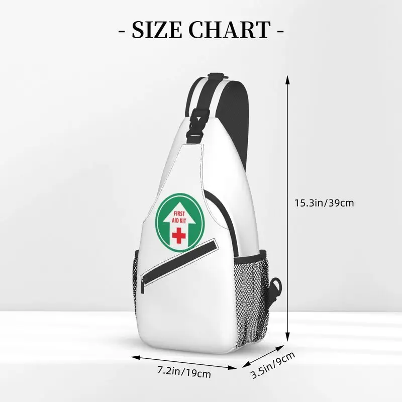 Bandolera de primeros auxilios para medicina de emergencia para hombre, bolso de hombro para médico, enfermera, mochila cruzada para el pecho, ciclismo, Camping, mochila de día