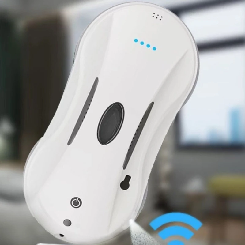 Water spray window cleaning robot, fully automatic double-sided household intelligent ultra-thin wiping high-rise window glass